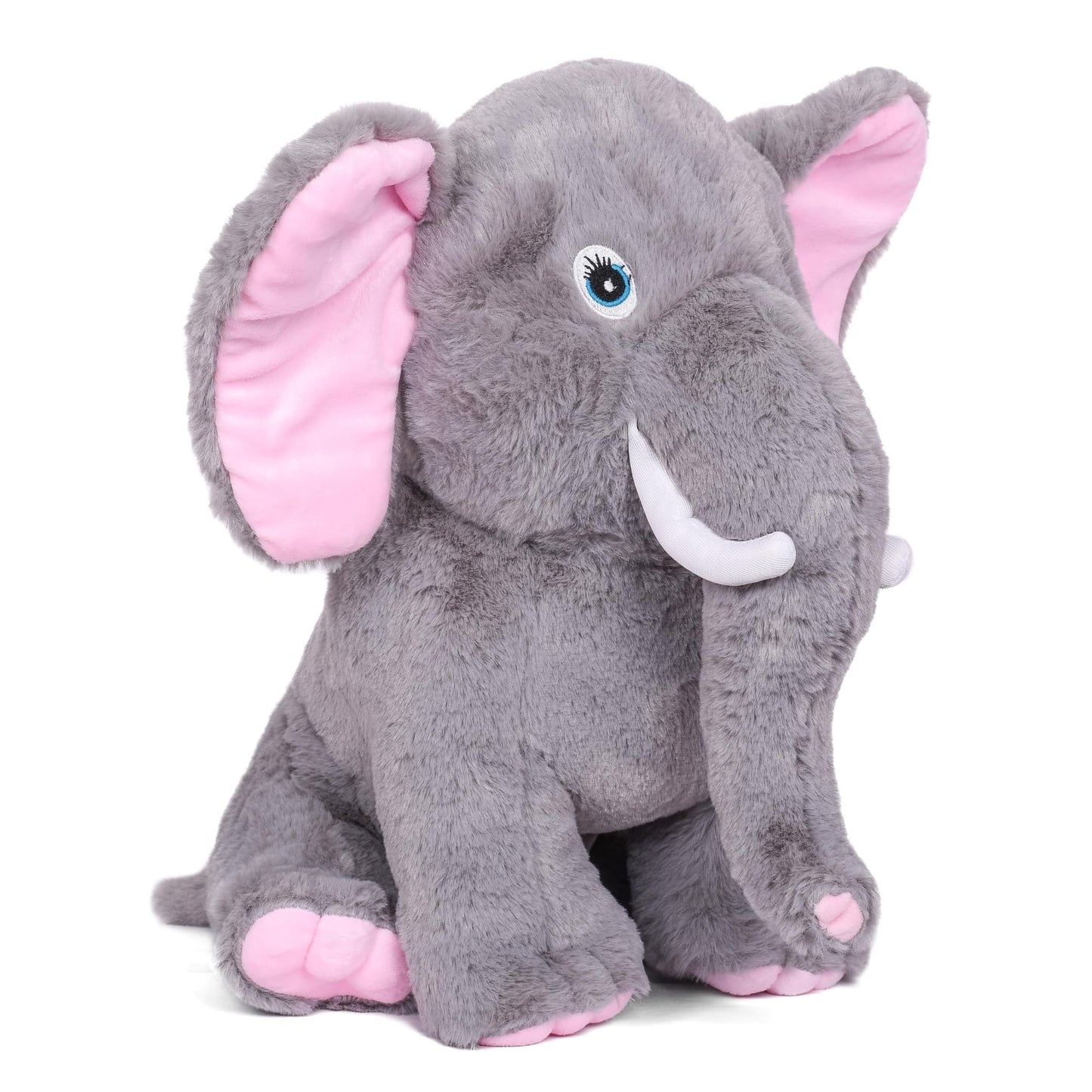 Mirada Jumbo-Eared Grey Elephant Plush Toy – 32cm
