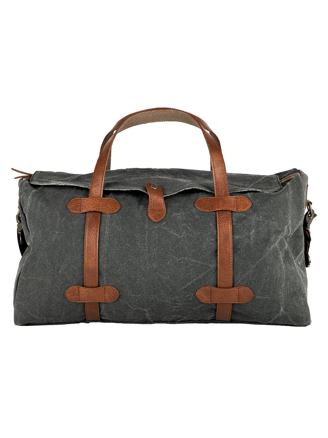 Flap Duffle Bag For Men & Women – Black