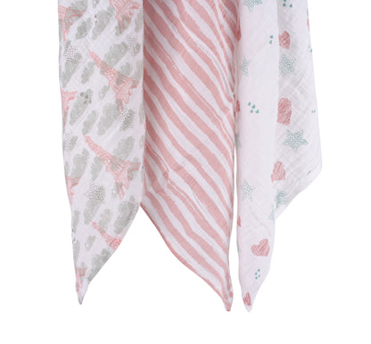 Abracadabra Eiffel Tower Muslin Swaddles – Set of 3