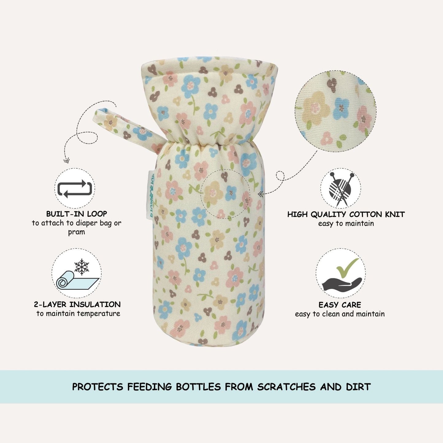 Abracadabra Cotton Bottle Cover Set (Set of 2)
