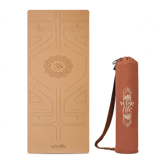 Premium Cork & Natural Rubber Yoga Mat - 6mm