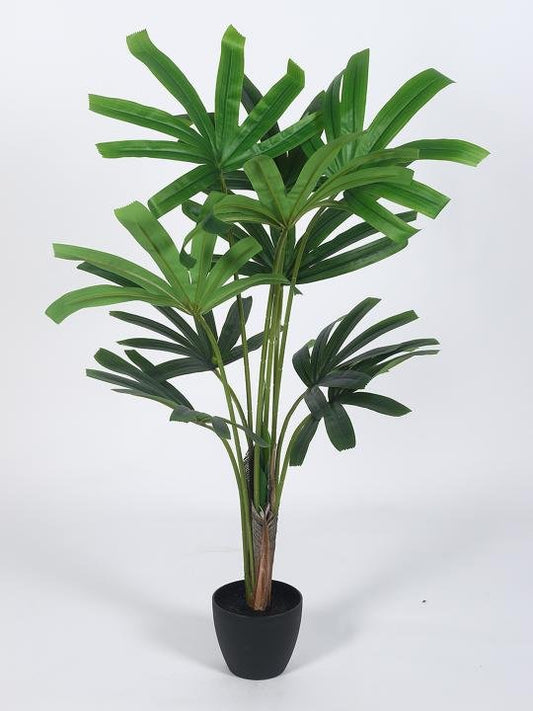 Artificial Fan Palm – 47″ Faux Tropical Plant for Home And Office Decor