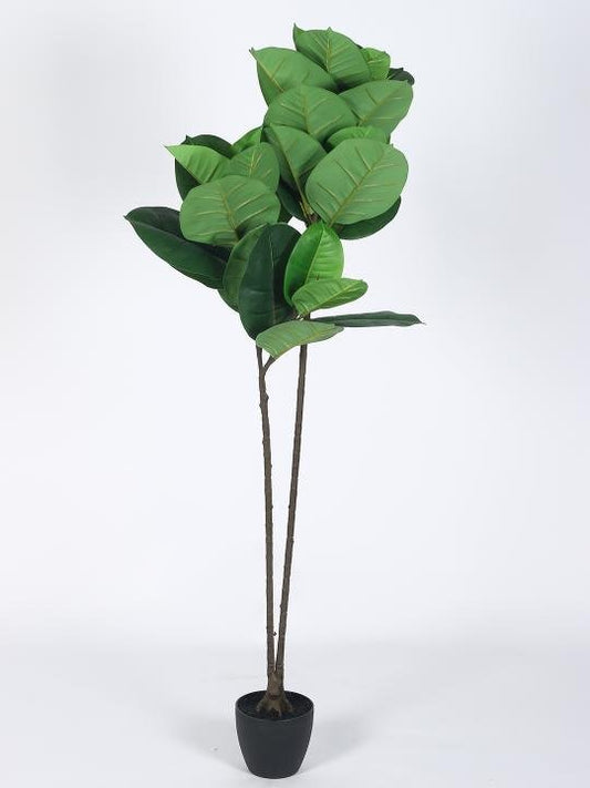 Artificial Rubber Plant 51″ – Elegant Faux Greenery for Home And Office Decor