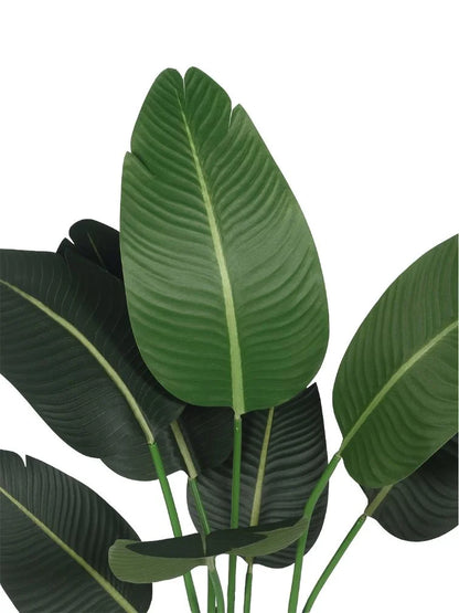Artificial Banana Leaf Plant – Faux Bird of Paradise with Tropical Vibes for Home And Office – 47″