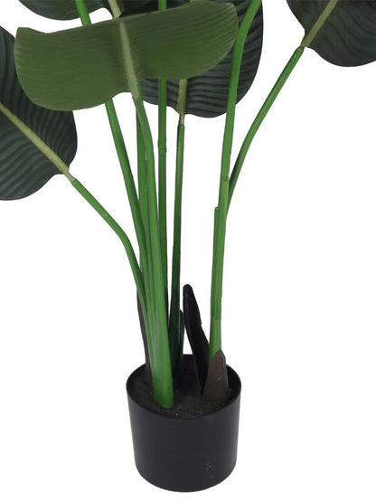 Artificial Banana Leaf Plant – Faux Bird of Paradise with Tropical Vibes for Home And Office – 47″