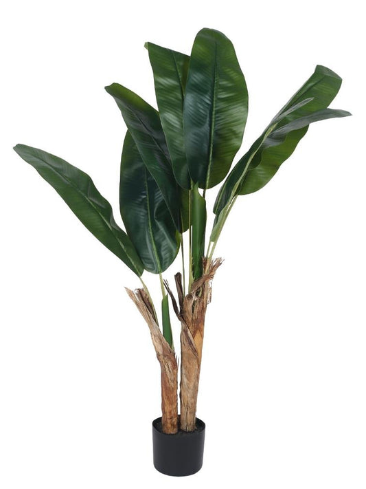 Banana Artificial Plant – 55″ Tropical Faux Plant for Home Office Decor