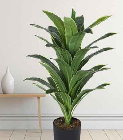 Faux Dracaena Plants – Premium 33″ Artificial Indoor Greenery for Modern Decor