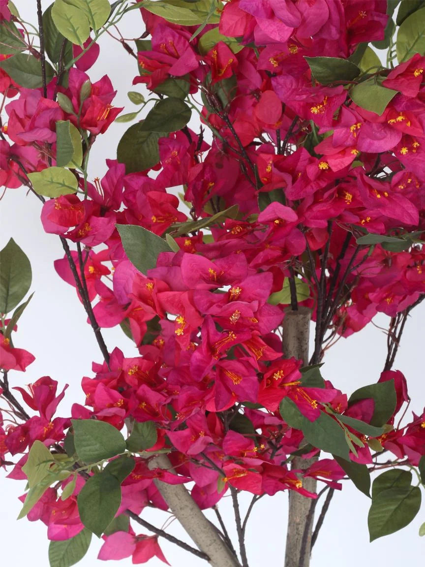 Artificial Bougainvillea Plant – 48″ Faux Pink Flowering Plant for Home And Office Decor