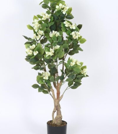 Artificial Bougainvillea Plants – 48″ Faux Yellow Bougainvillea for Home And Office Decor