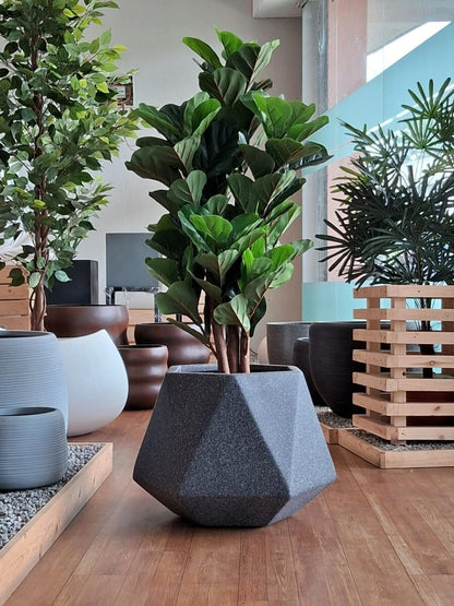 YUVA FRP Planter – 3D Geometric Design for Modern Spaces