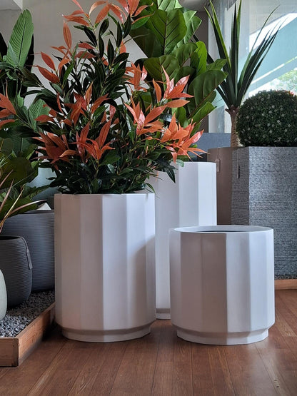 SAMYA Cylindrical Planter – Elegant Premium FRP Planter