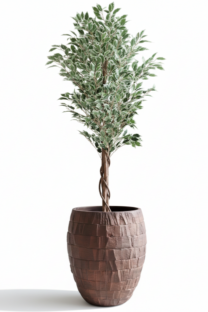 VISMITA Barrel-Shaped FRP Planter – Premium Fiberglass Design for Modern Spaces