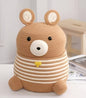 Bear Face Cotton Storage Basket with Lid