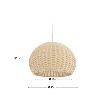 Handcrafted Bamboo Rattan Pendant Light Alecto