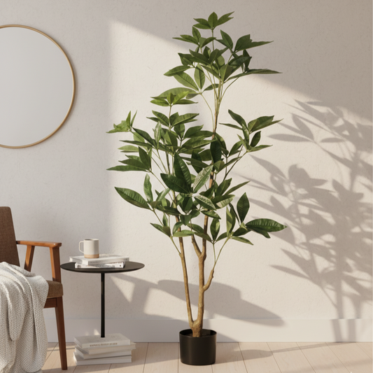 Artificial Pachira Plant – Lifelike Faux 51″ Pachira Tree for Home And Office Decor