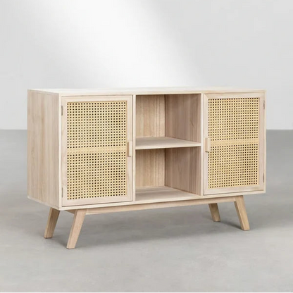 Aaheli Handmade Rattan Wood Sideboard for Living Room