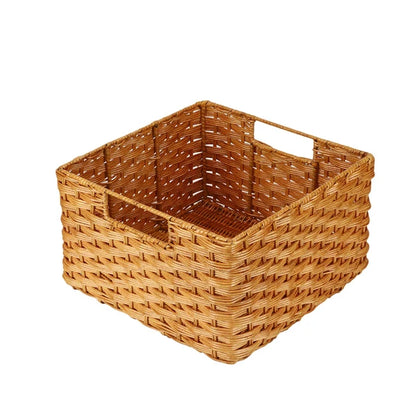 Aaliya Handwoven Wicker Storage Basket with Handles