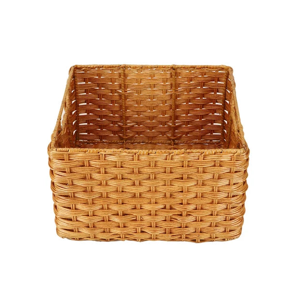 Aaliya Handwoven Wicker Storage Basket with Handles