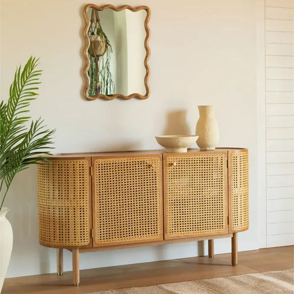 Aashna Handmade Rattan Wood Sideboard