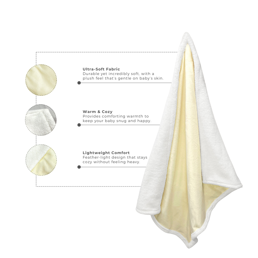 Abracadabra Luxury Chamois & Sherpa Blanket