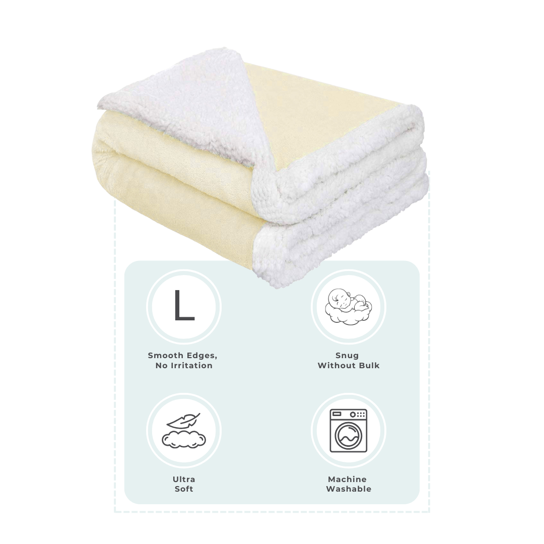 Abracadabra Luxury Chamois & Sherpa Blanket