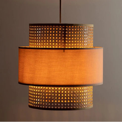 Handcrafted Bamboo Rattan Ceiling Light Addison