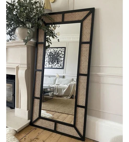 Adhira Handcrafted Rattan Wall Mirror
