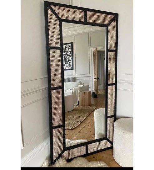 Adhira Handcrafted Rattan Wall Mirror