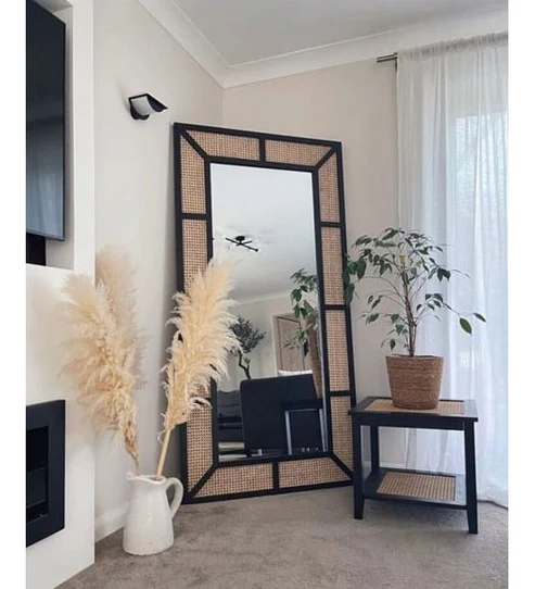 Adhira Handcrafted Rattan Wall Mirror