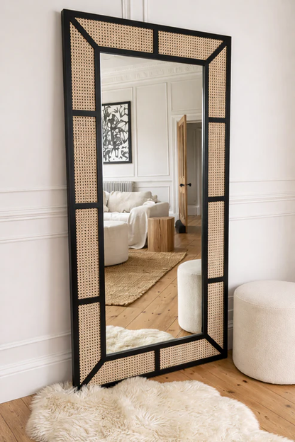 Adhira Handcrafted Rattan Wall Mirror