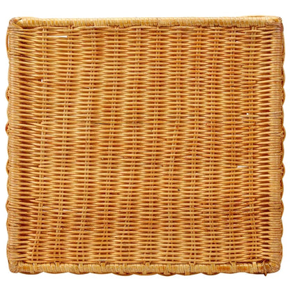 Aditya Handwoven Wicker & Teak Wood Wardrobe Basket