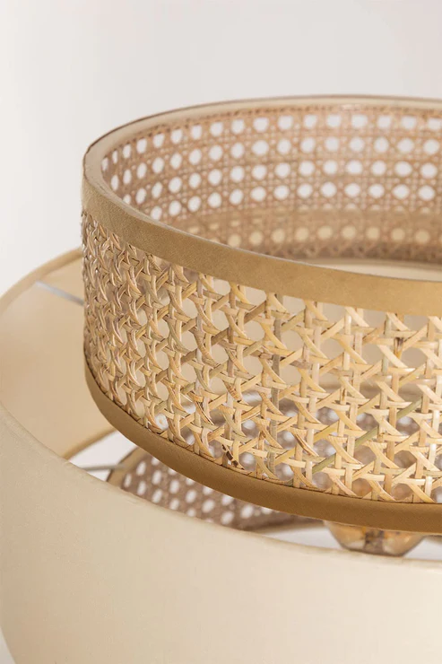 Aericka Handcrafted Rattan Floor Lamp