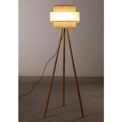 Aidana Handcrafted Rattan Cane Floor Lamp