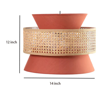Handcrafted Bamboo Rattan Ceiling Light Aiden