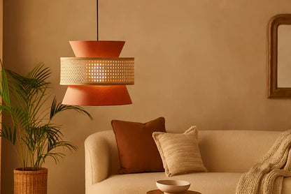 Handcrafted Bamboo Rattan Ceiling Light Aiden