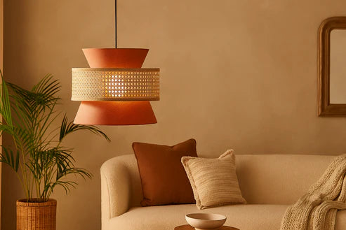 Handcrafted Bamboo Rattan Ceiling Light Aiden