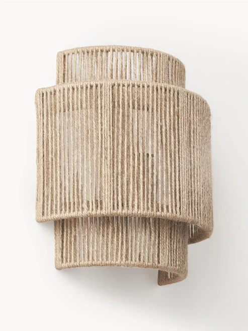 Akanksh Handcrafted Jute Wall Lamp