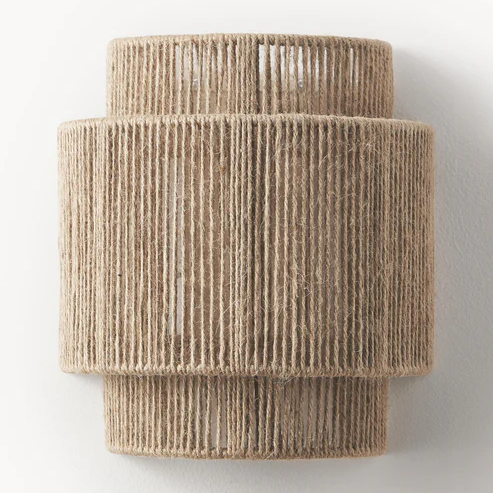 Akanksh Handcrafted Jute Wall Lamp