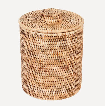 Akanksh Handwoven Rattan Laundry Basket with Lid
