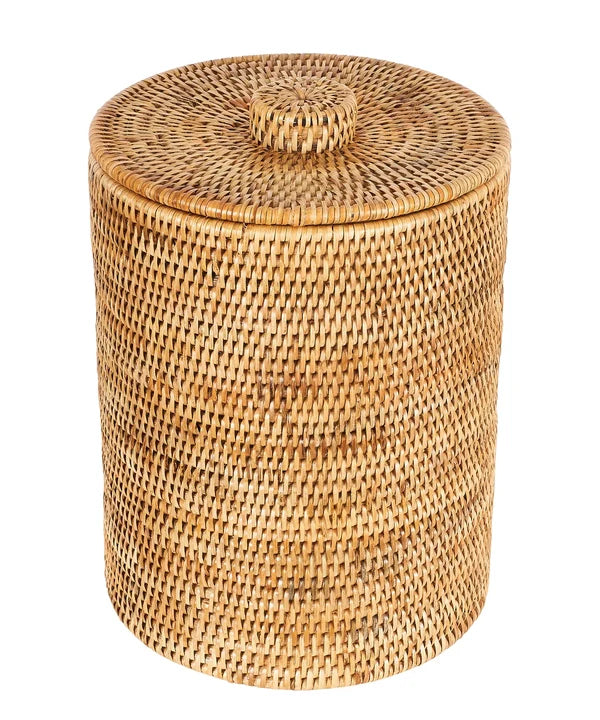 Akanksh Handwoven Rattan Laundry Basket with Lid