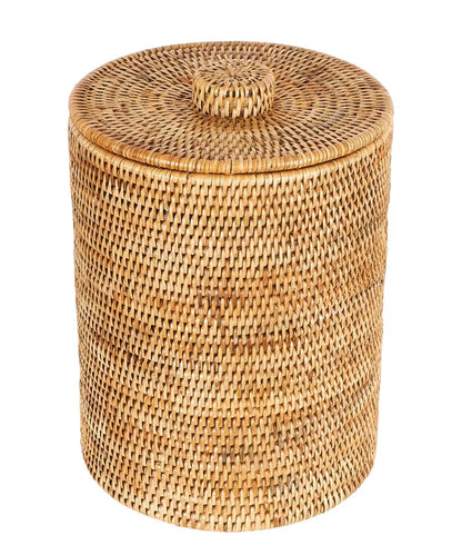 Akanksh Handwoven Rattan Laundry Basket with Lid