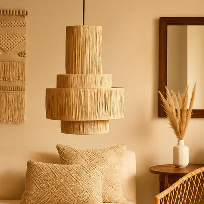 Akarsh Bamboo Cane Chandelier