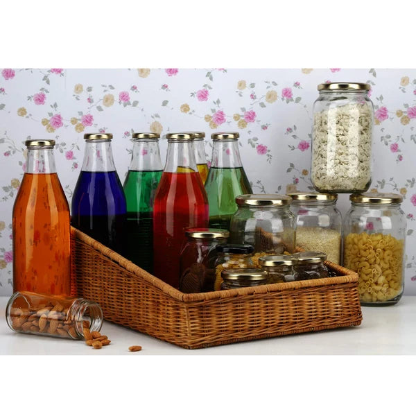 Akira Handwoven Wicker Kitchen & Countertop Storage Basket