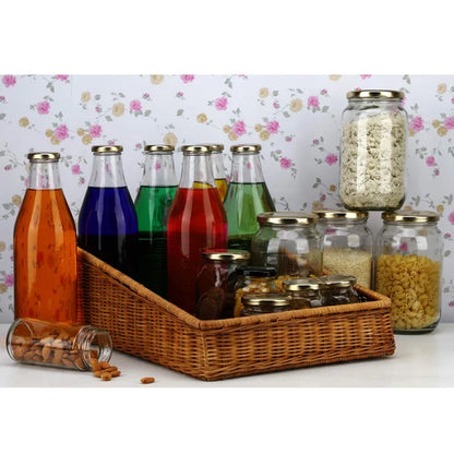 Akira Handwoven Wicker Kitchen & Countertop Storage Basket