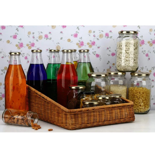Akira Handwoven Wicker Kitchen & Countertop Storage Basket