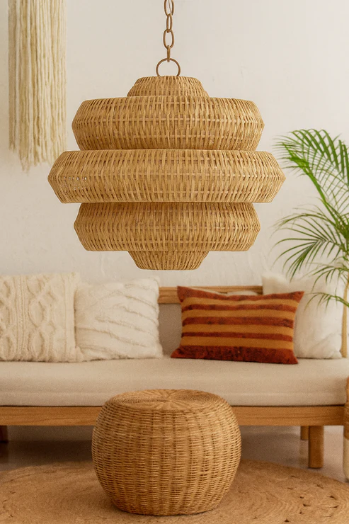 Alex Handcrafted Rattan Pendant Light