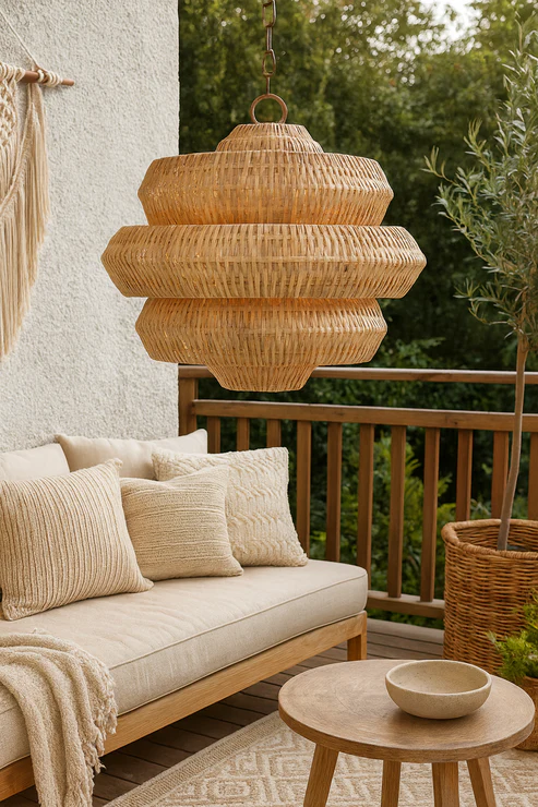Alex Handcrafted Rattan Pendant Light