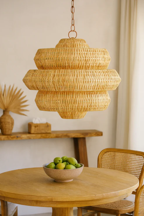 Alex Handcrafted Rattan Pendant Light