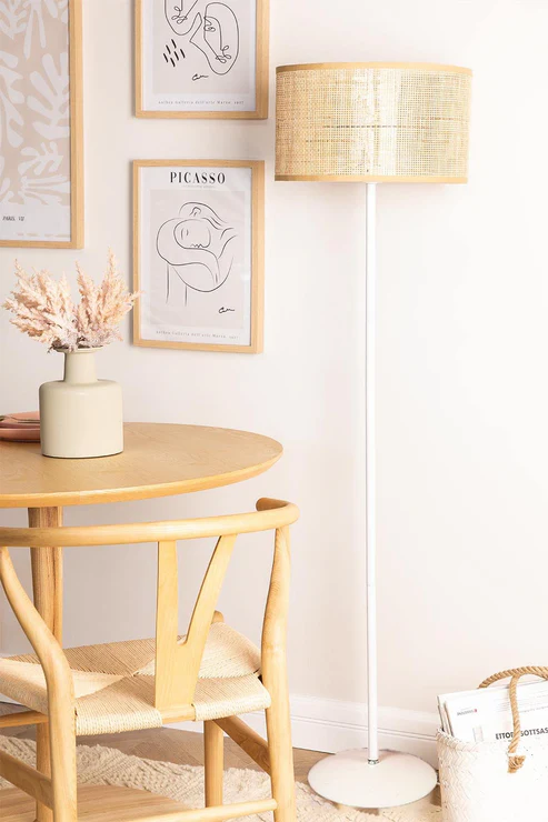 Amara Handcrafted Rattan Cane Floor Lamp