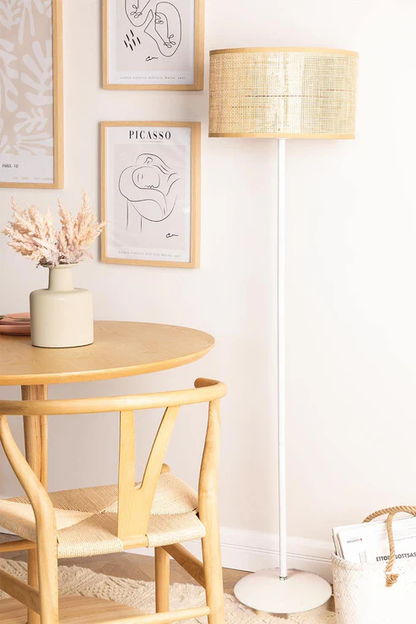 Amara Handcrafted Rattan Cane Floor Lamp